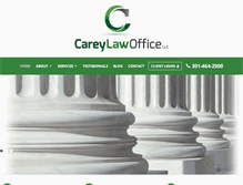 Tablet Screenshot of careylawoffice.com